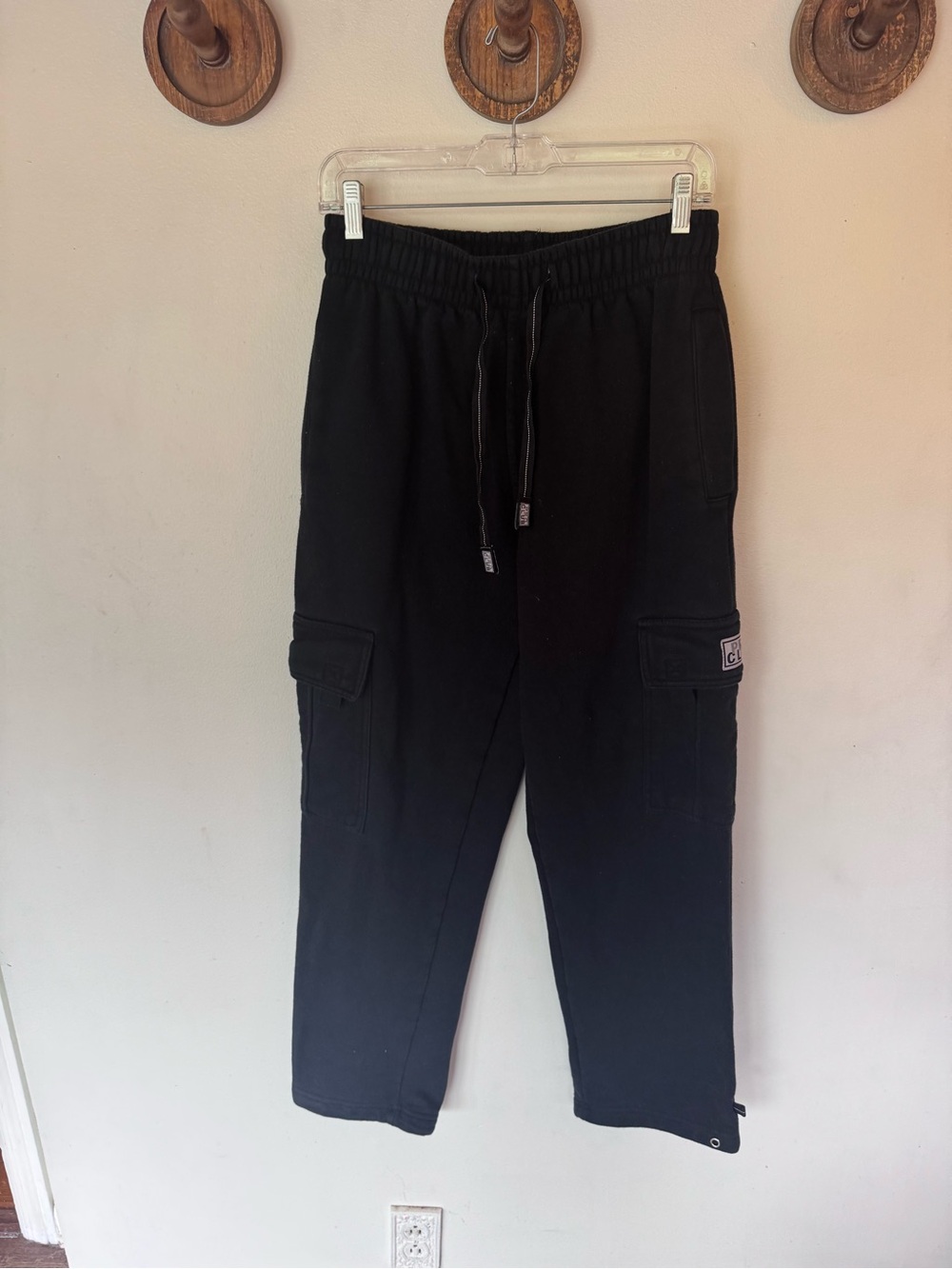 Pro Club Men's Black Cargo sweatpants size small